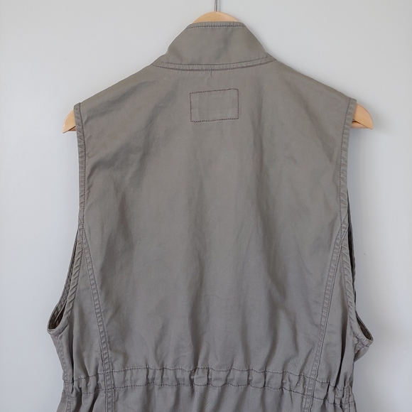 NWT Club Monaco Thora Sleeveless Parka Vest Olive Green Size Small - Picture 8 of 16